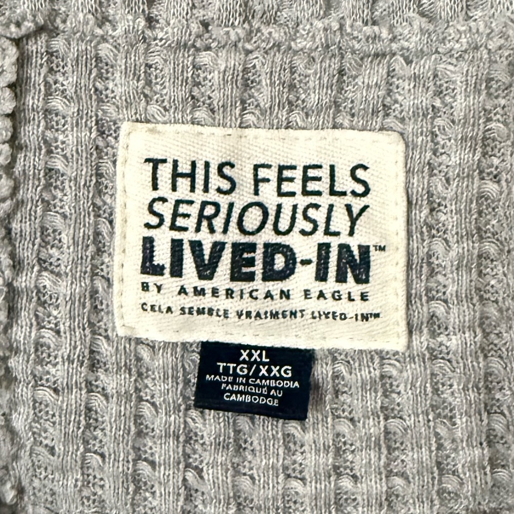 Gray V-Neck Women's Sweater - Picture 3 of 4
